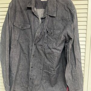 Wrangler Charcoal Button Down Shirt